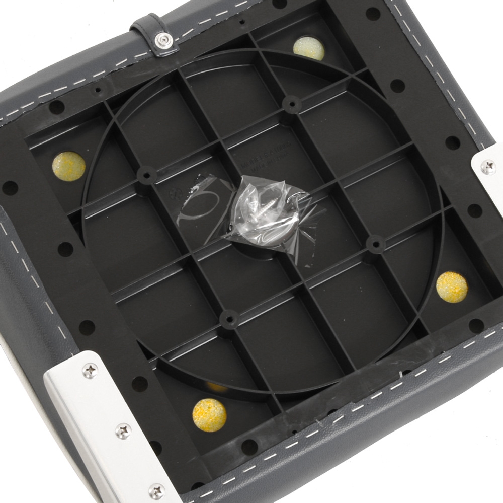 V-Quipment Fisherman Classic Folding Boat Seat Dark Blue with White Seams