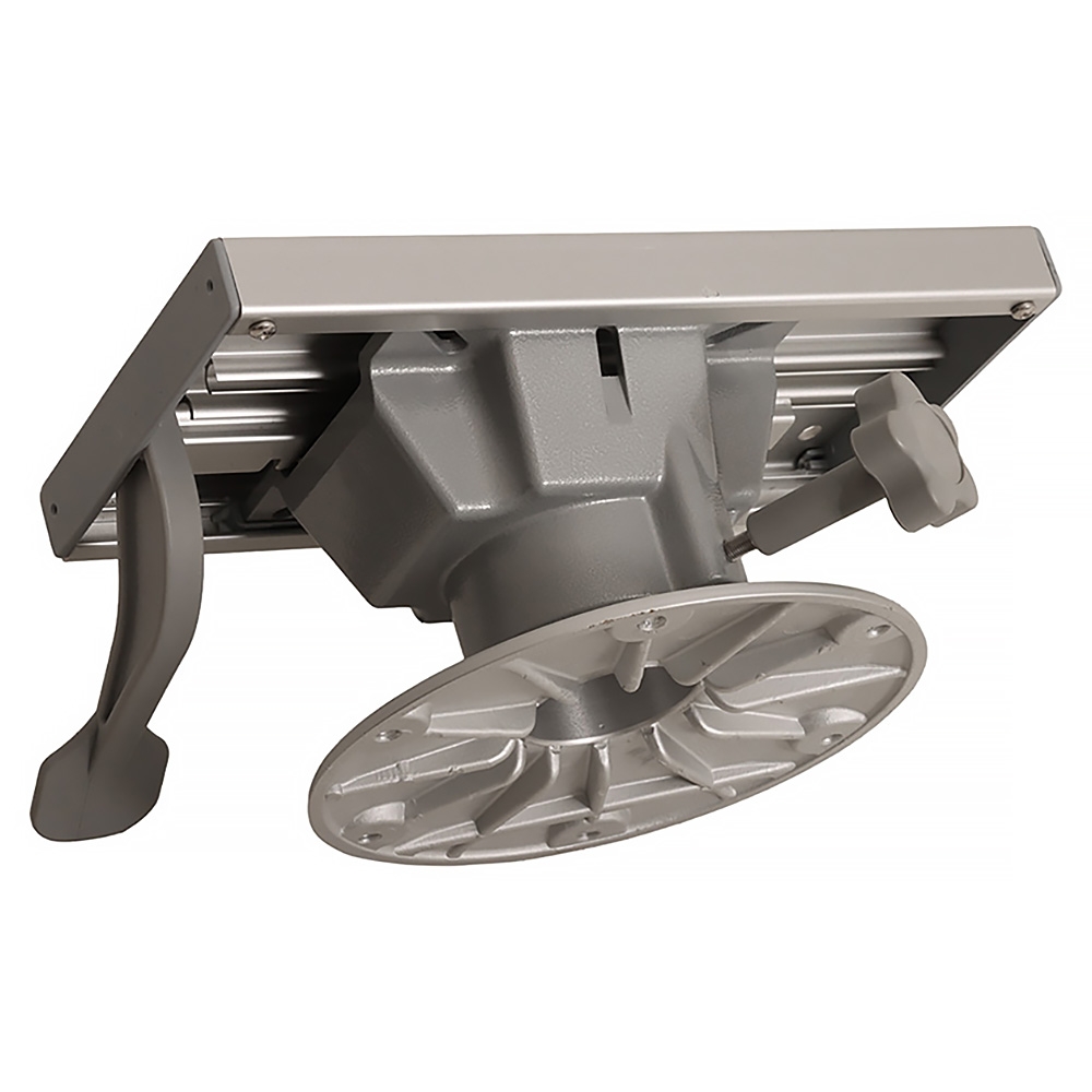 V-Quipment Low Profile Seat Pedestal with Swivel and Slide 15cm