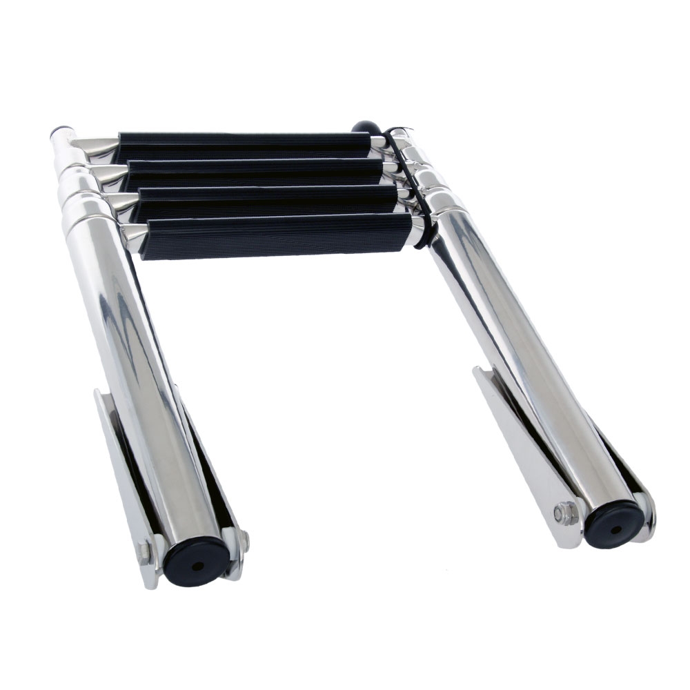 V-Quipment 4-Step Telescopic Stainless Steel Boarding Ladder