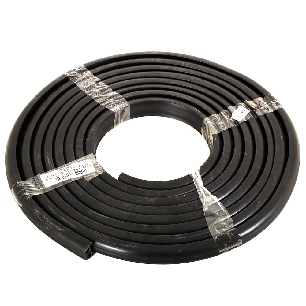 V-Quipment POLY-S Vinyl Rubbing Strake 40x31mm Per Metre Dark Grey