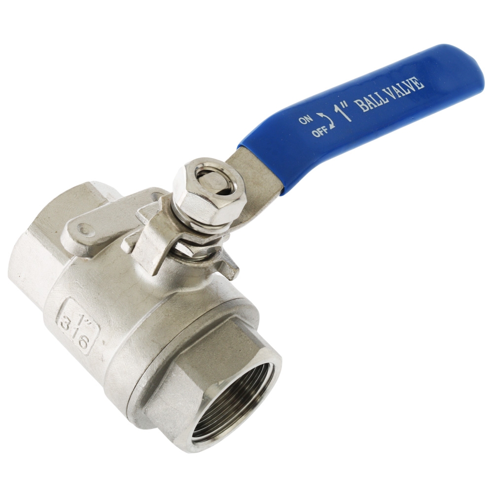 V-Quipment Stainless Steel Ball Valve 1in G-Thread
