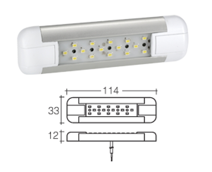 NARVA 87540 High Power Exterior LED Strip Lamp 9-33V 114mm