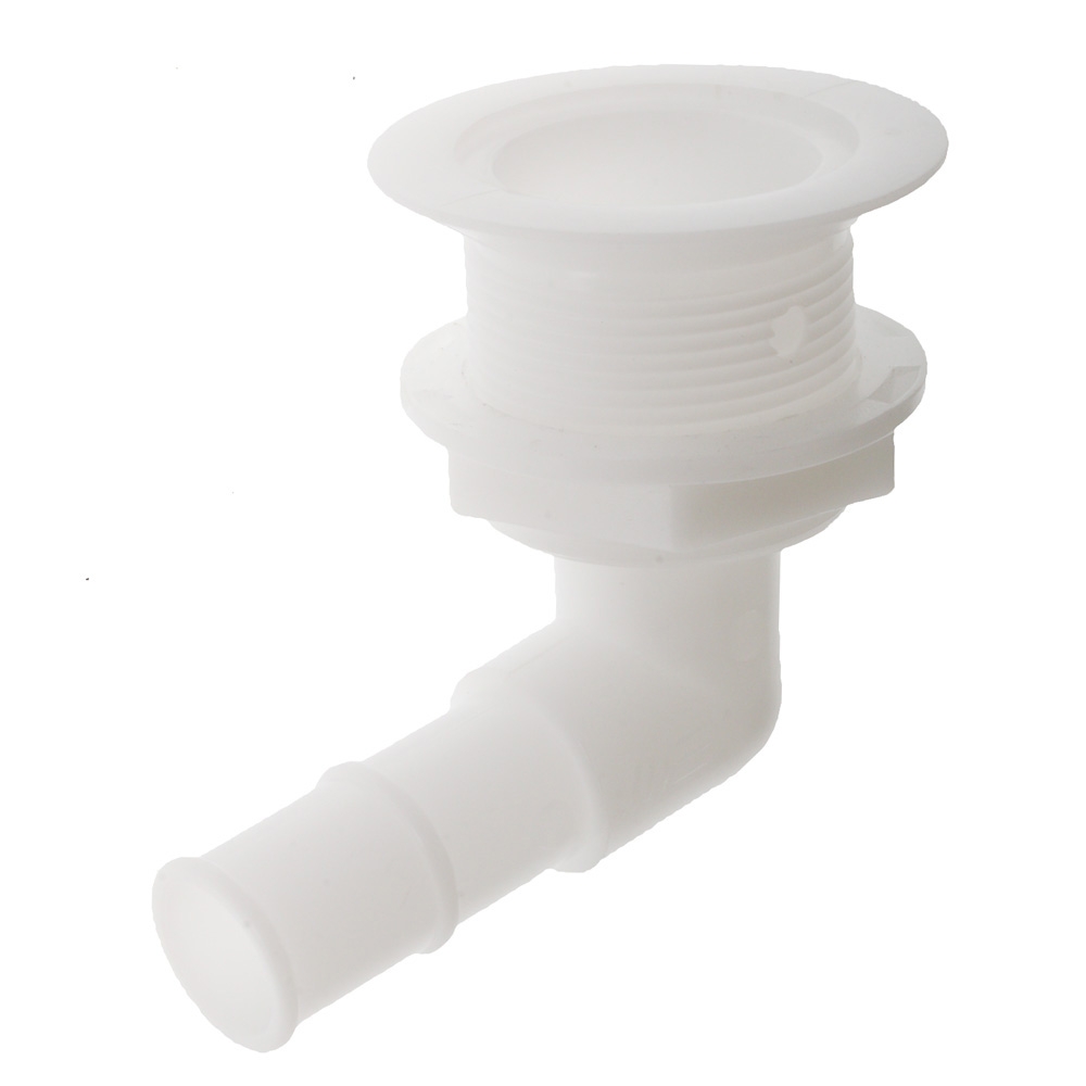 V-Quipment 90-Degree Angled Thru-Hull Fitting for 25mm Diameter Hose