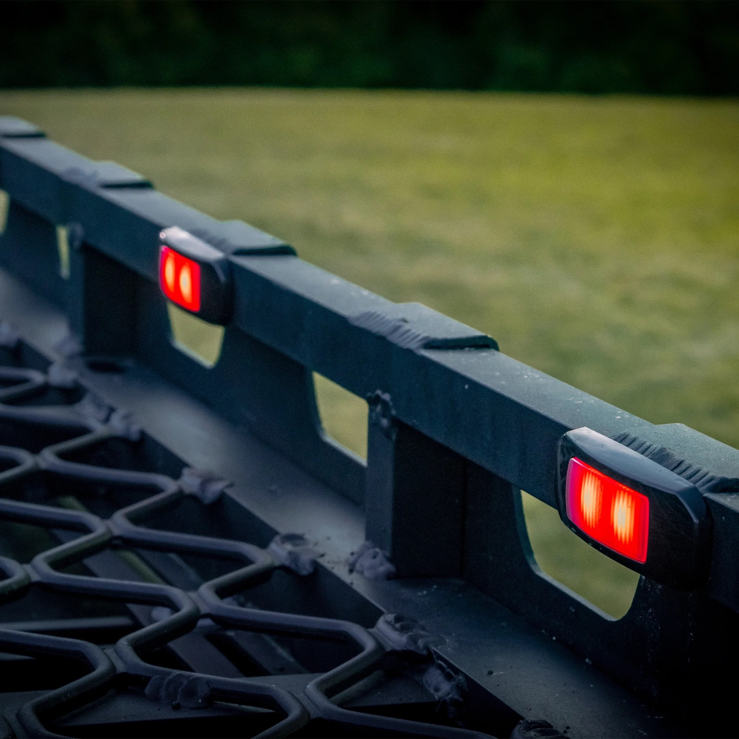 Narva Model 68 LED Courtesy Lamp Black Bezel Red/White Light 9-33V