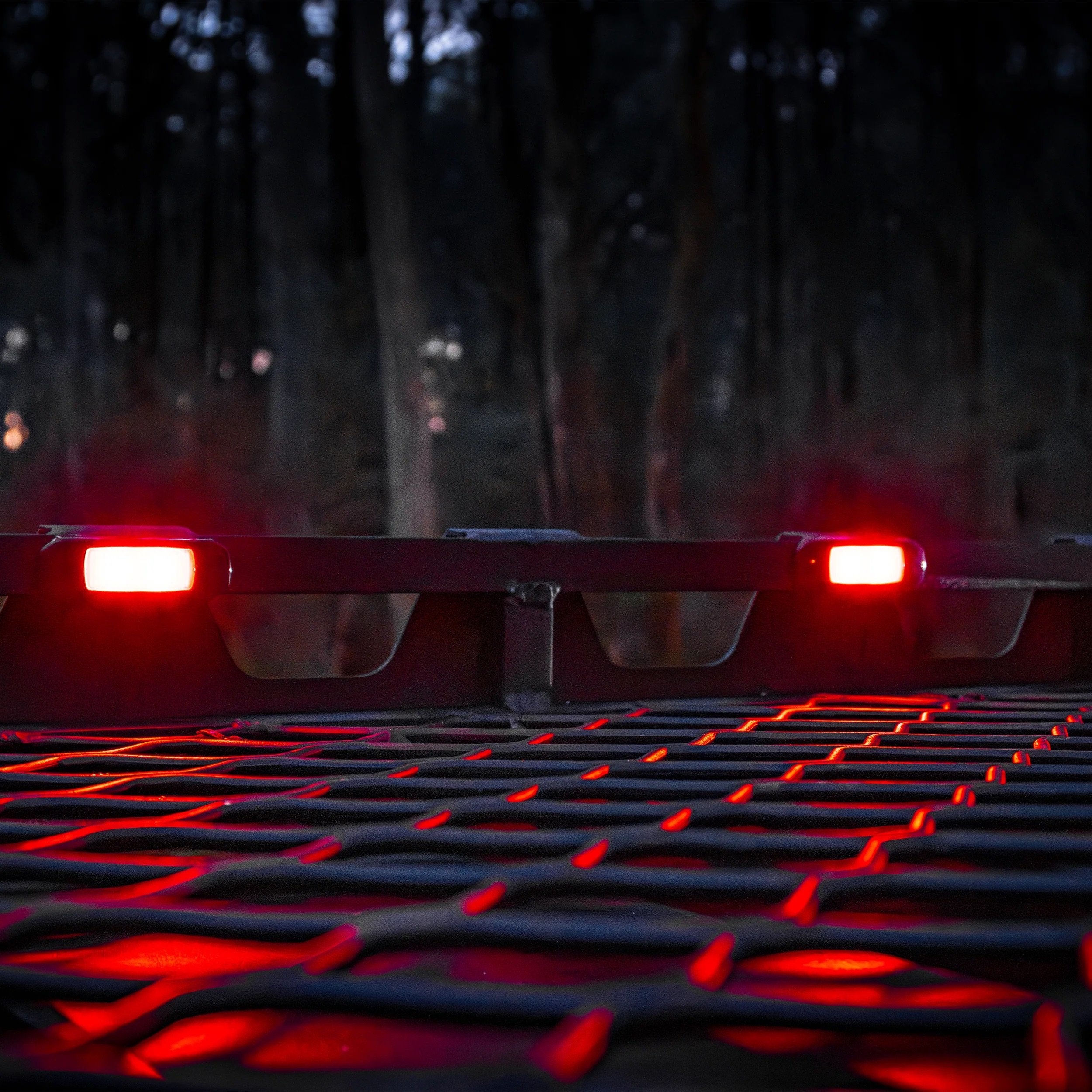 Narva Model 68 LED Courtesy Lamp Black Bezel Red/White Light 9-33V