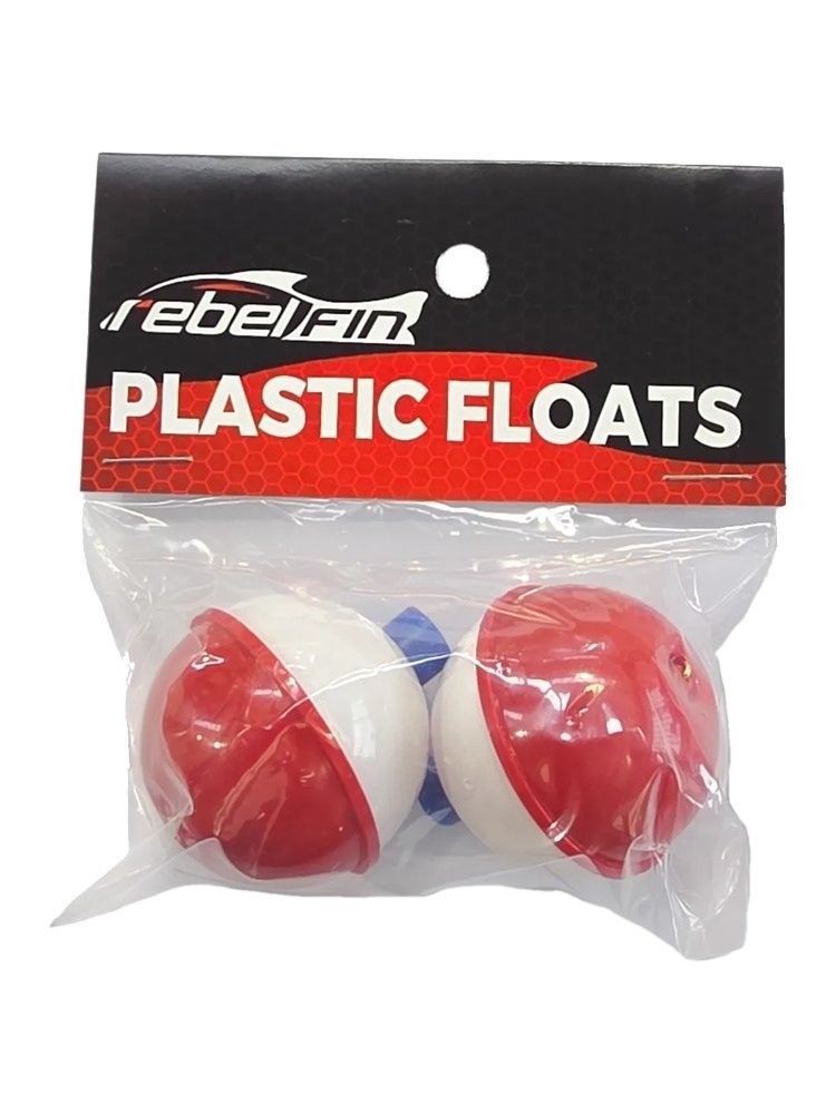 Plastilite Float Red/Whites 1-1.5in Qty 3