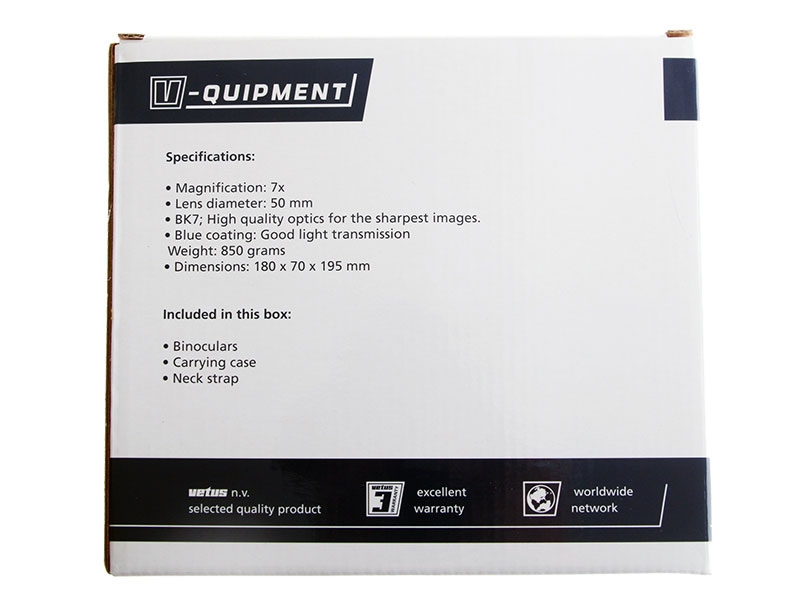 V-Quipment 7x50 Water Repellent Binoculars