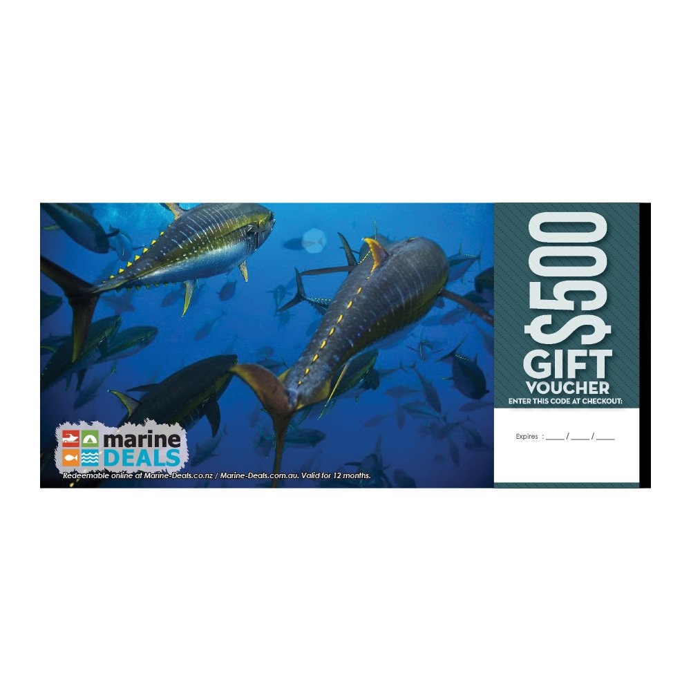 Marine Deals $500 Gift Voucher with Sleeve - Feeding Frenzy