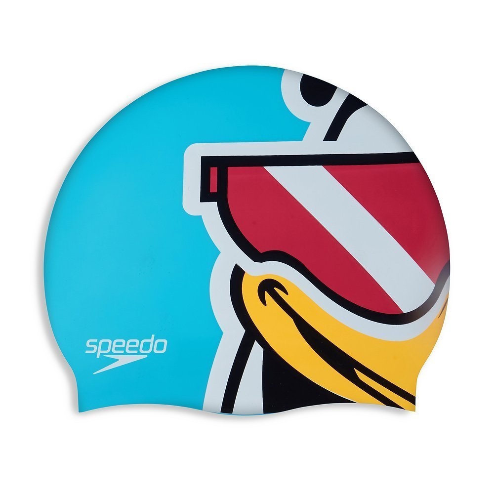 Speedo Printed Character Junior Swim Cap Chima Kira Azure
