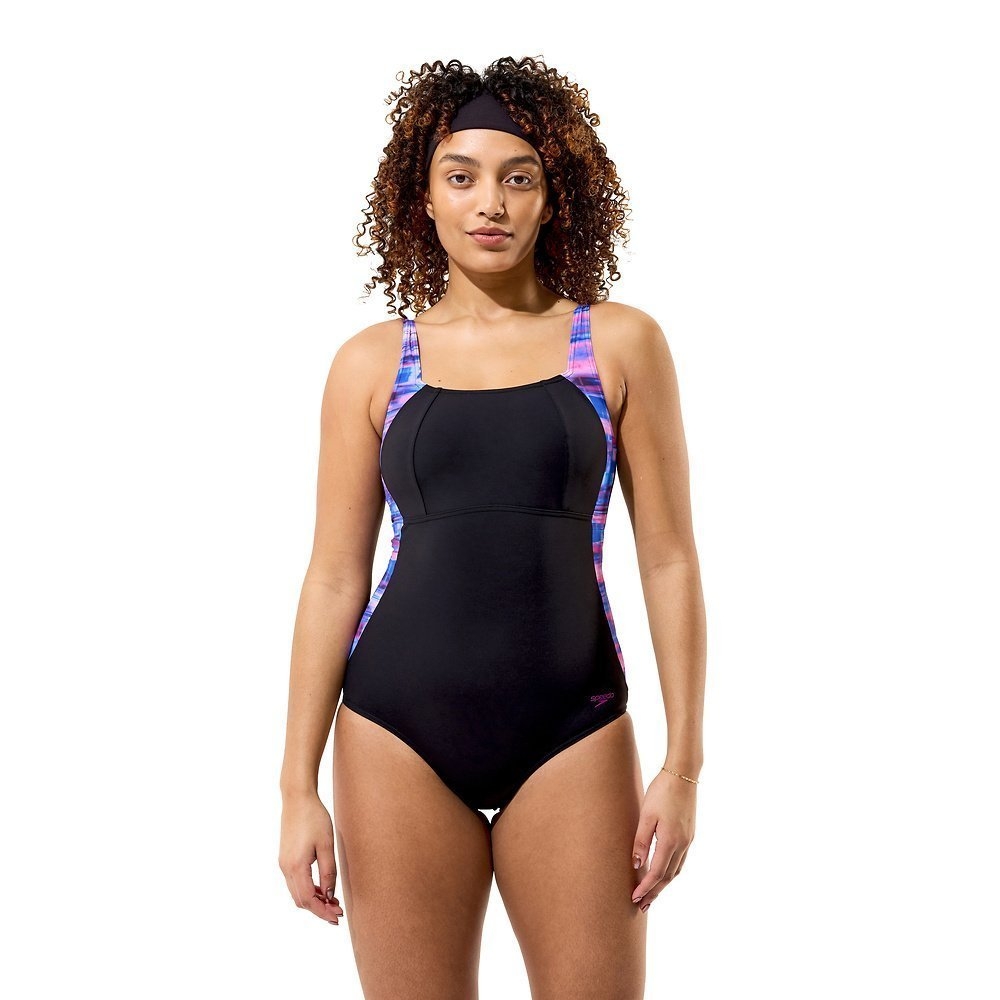 Speedo Print Luna Lustre Womens One Piece Swimsuit