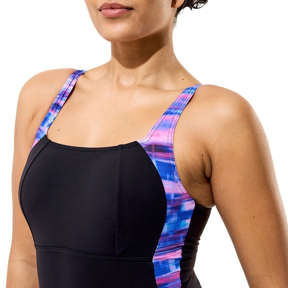 Speedo Print Luna Lustre Womens One Piece Swimsuit