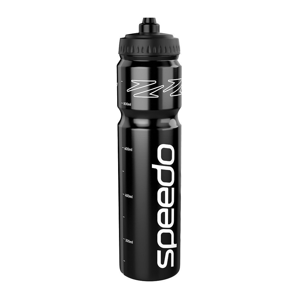 Speedo Auto Cap Water Bottle 1L Black