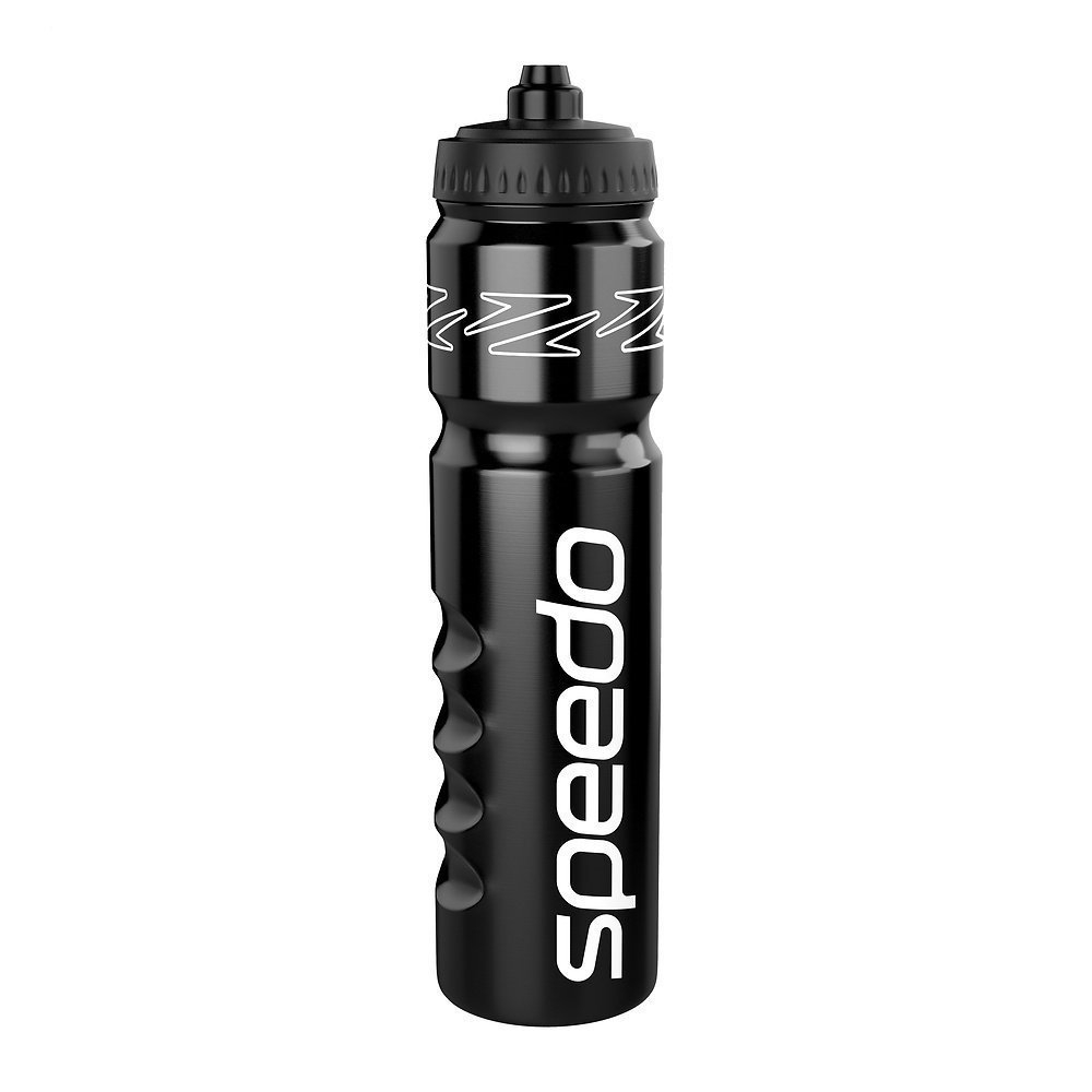 Speedo Auto Cap Water Bottle 1L Black