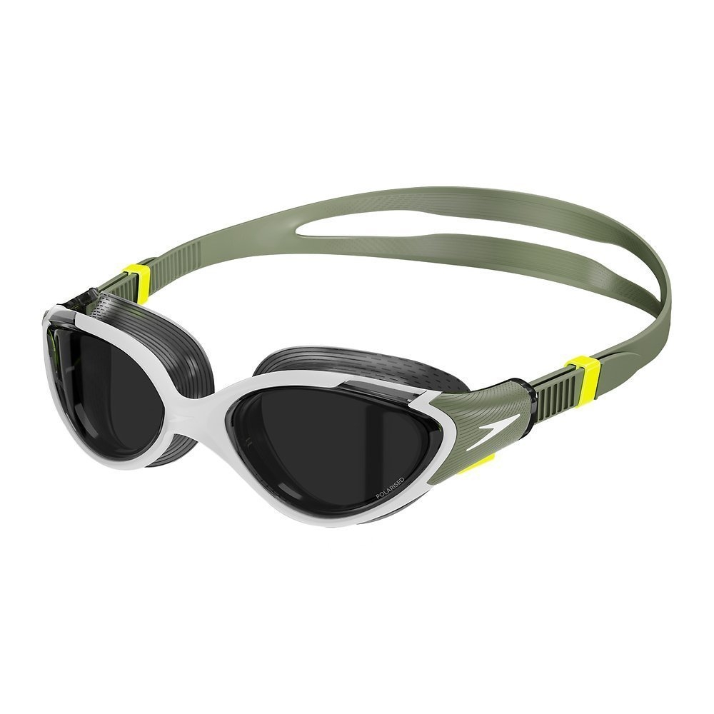 Speedo Biofuse 2.0 Womens Swimming Goggles Polarised Country Green/ Hyper Yellow/ White