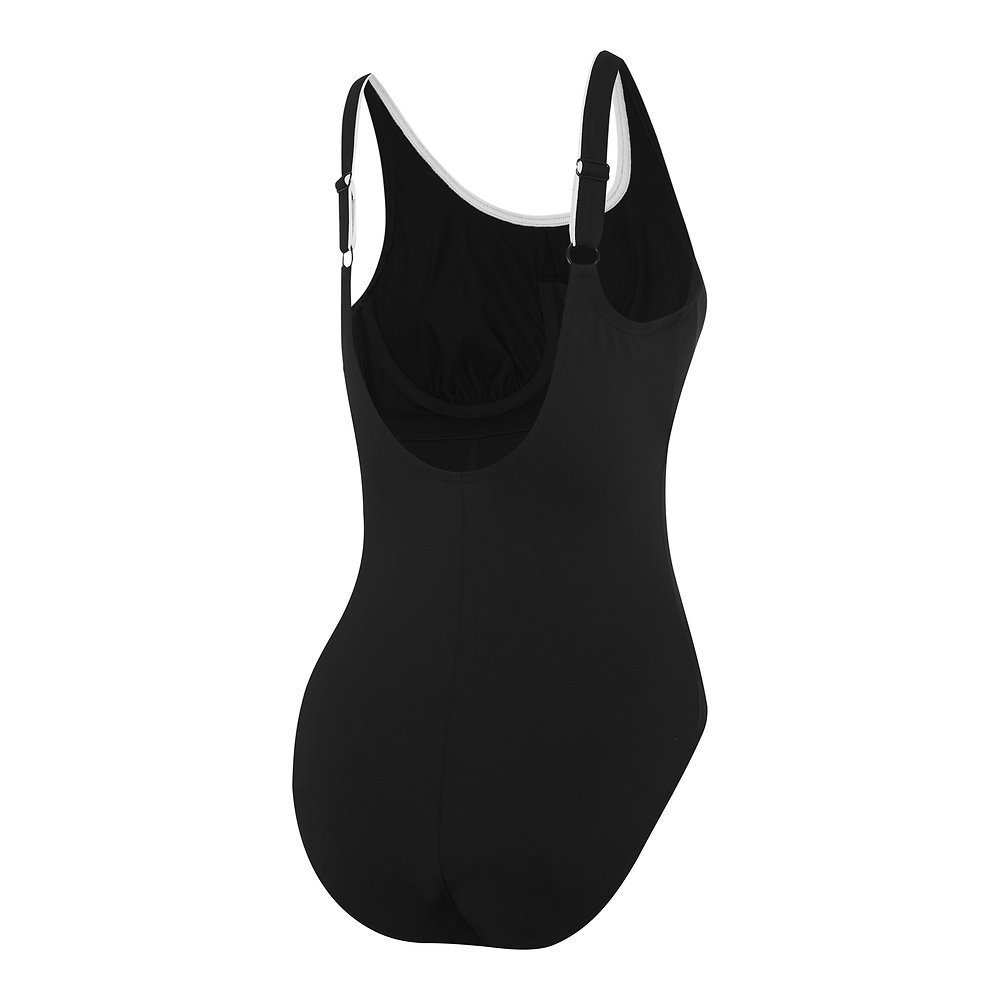 Speedo Concealed D-Cup Tank Openback Womens One Piece Swimsuit