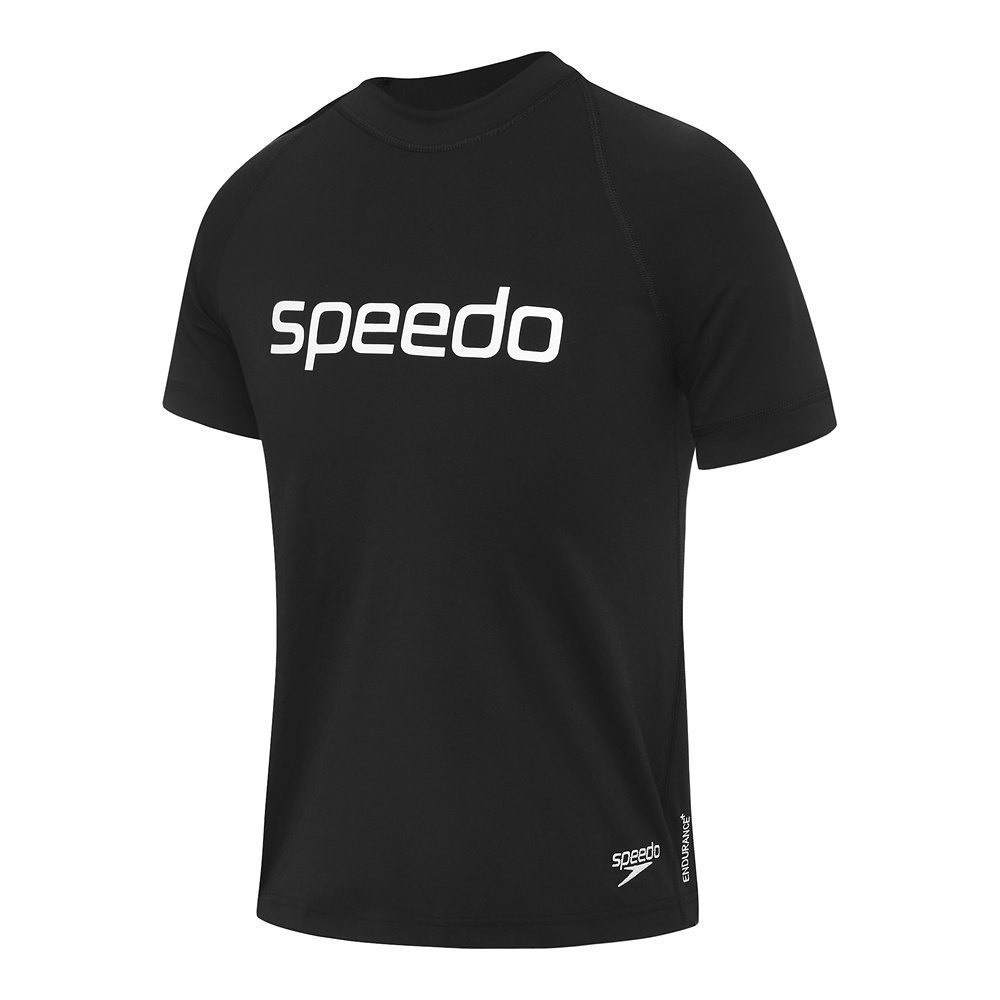 Speedo Logo UPF40+ Junior Boys shorts Sleeve Sun Top