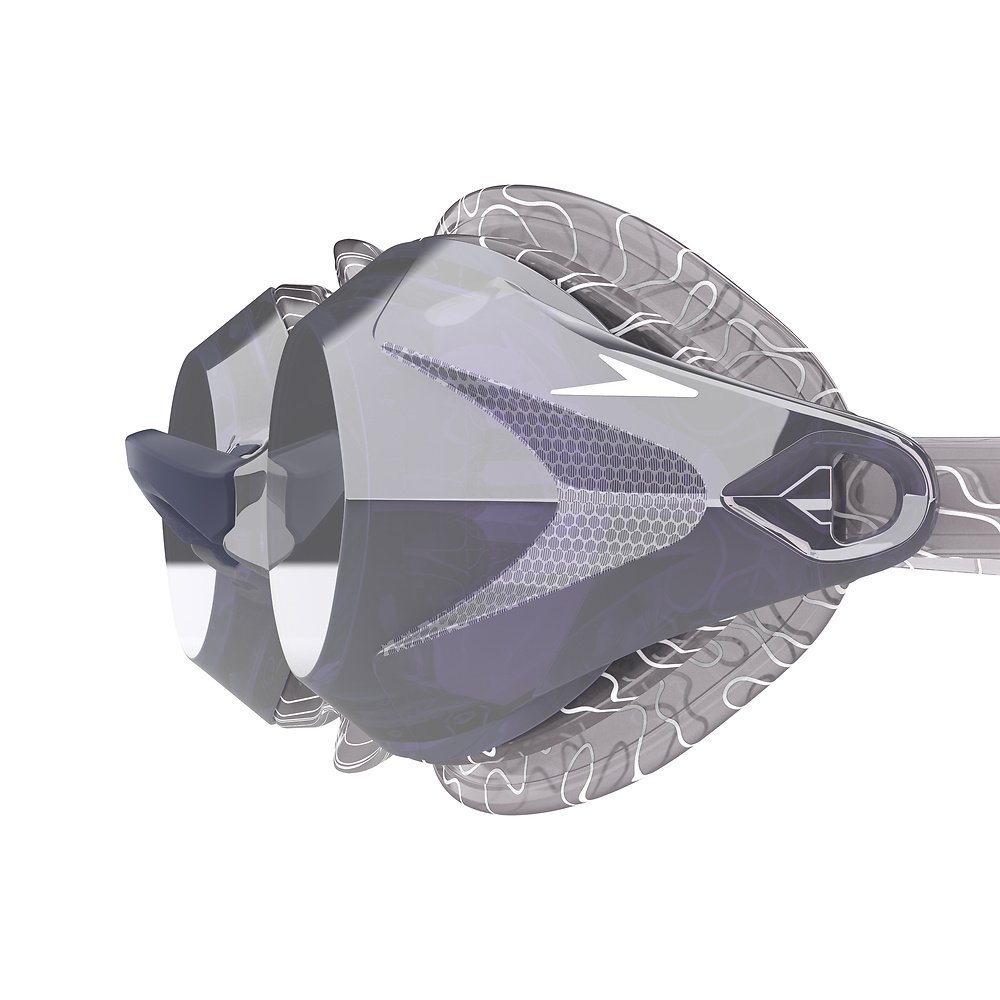 Speedo Vanquisher 3.0 Womens Swimming Goggles Mirrored Nimbus/Ultraviolet/Silver