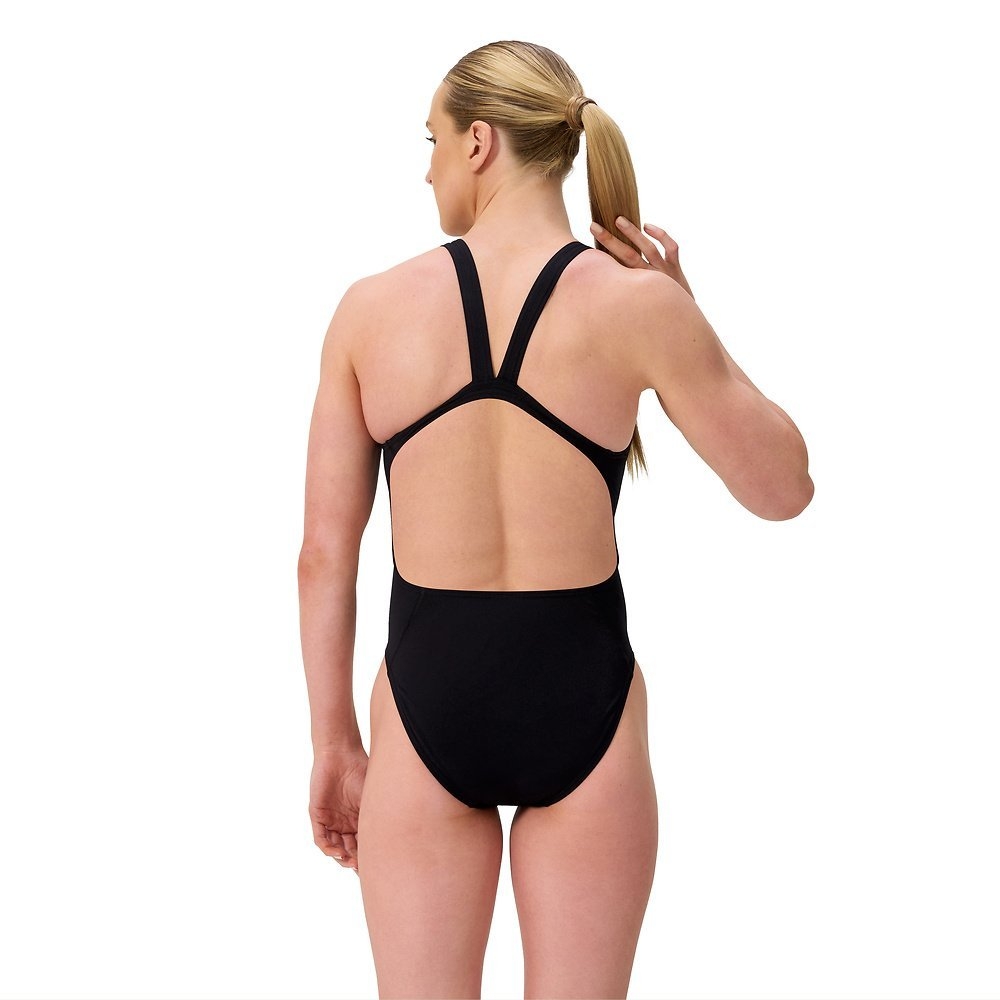 Speedo Solid Leaderback Womens One Piece Swimsuit