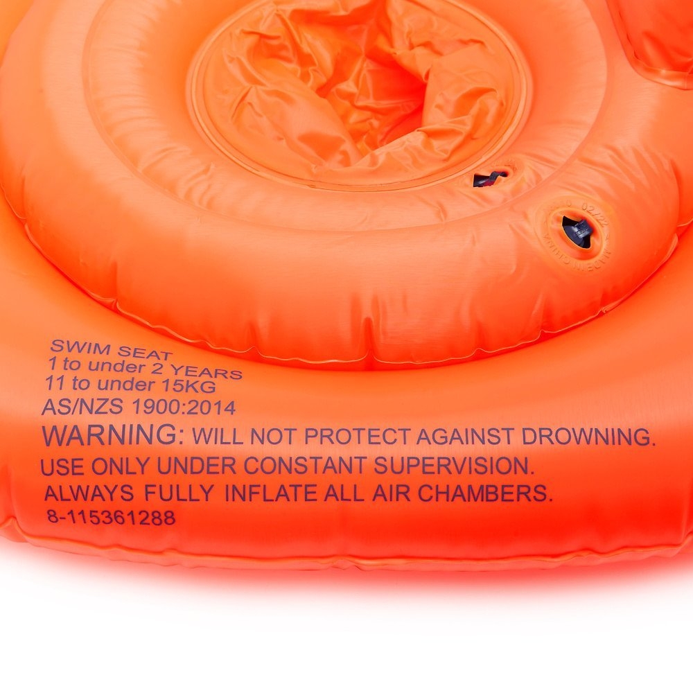 Speedo Seasquad Inflatable Swim Seat Orange 0-1 Years
