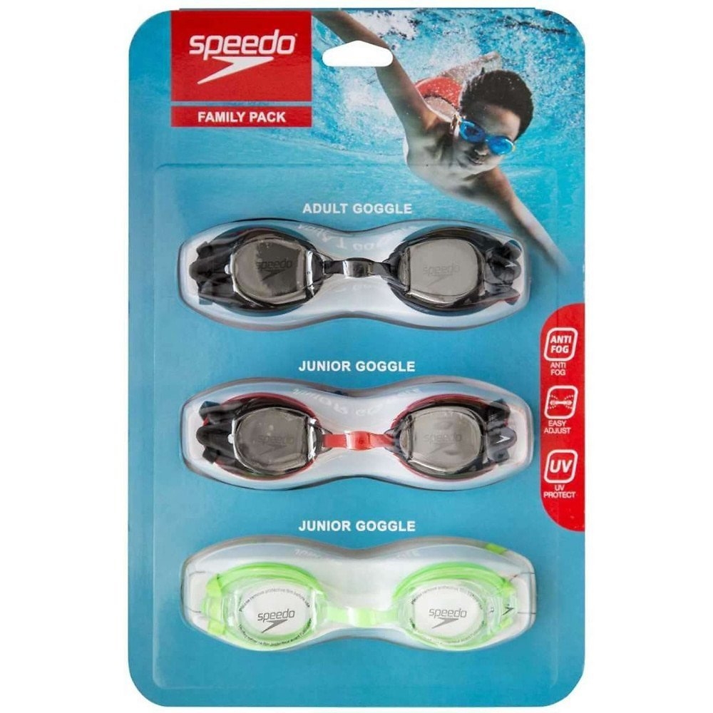 Speedo Multipack Swimming Goggles Assorted Qty 3