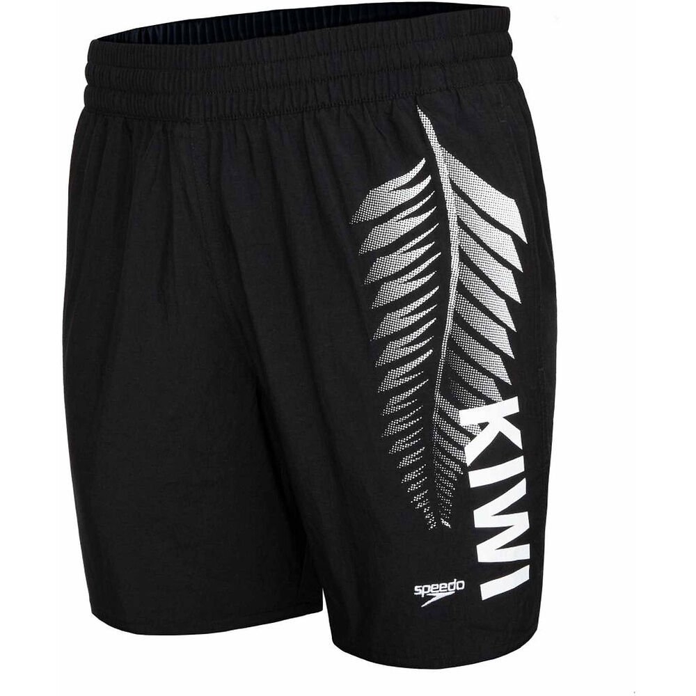 Speedo Kiwi Mens Swim Shorts 16in Black