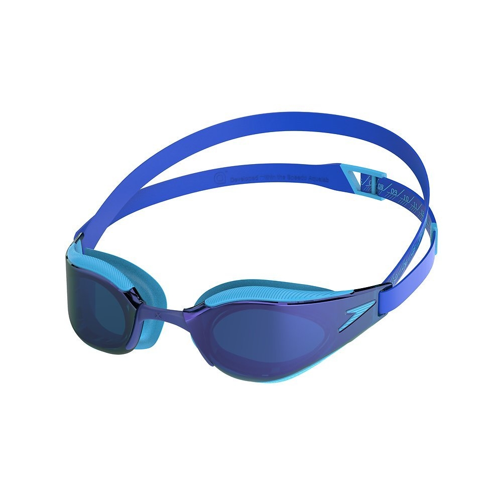 Speedo Fastskin Hyper Elite Mirror Junior Swimming Goggles Picton Blue/Cobalt/Iris