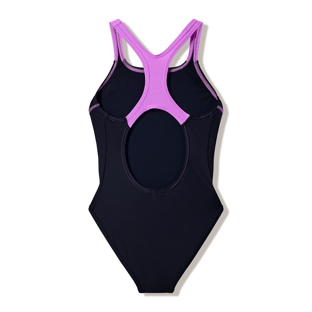 Speedo Medley Logo Medalist Junior Girls One Piece Swimsuit