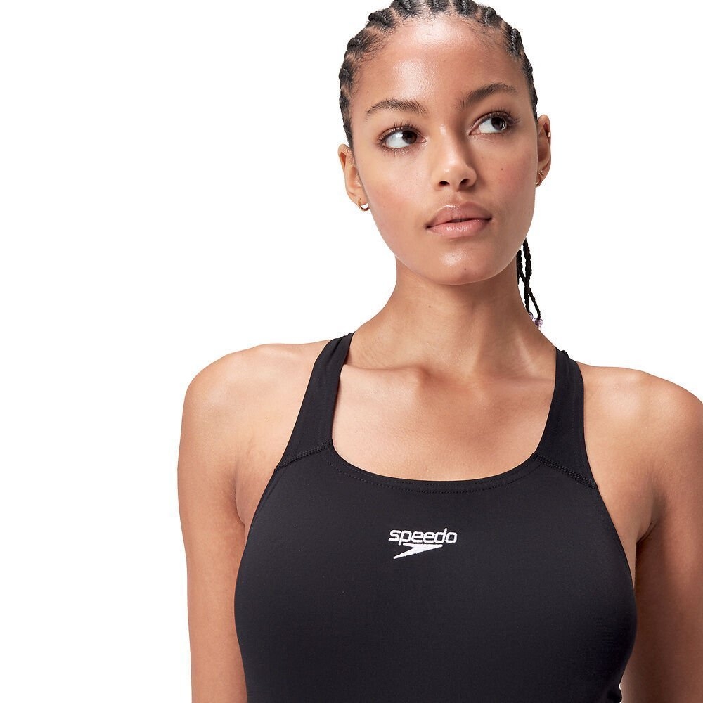 Speedo Endurance+ Medalist 1-Piece Womens Swimsuit Black