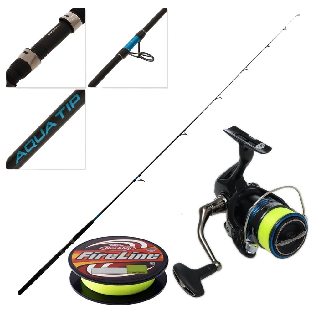 Shimano Nexave 3000HG Aquatip Soft Bait Combo with Braid 7ft 4-8kg 2pc