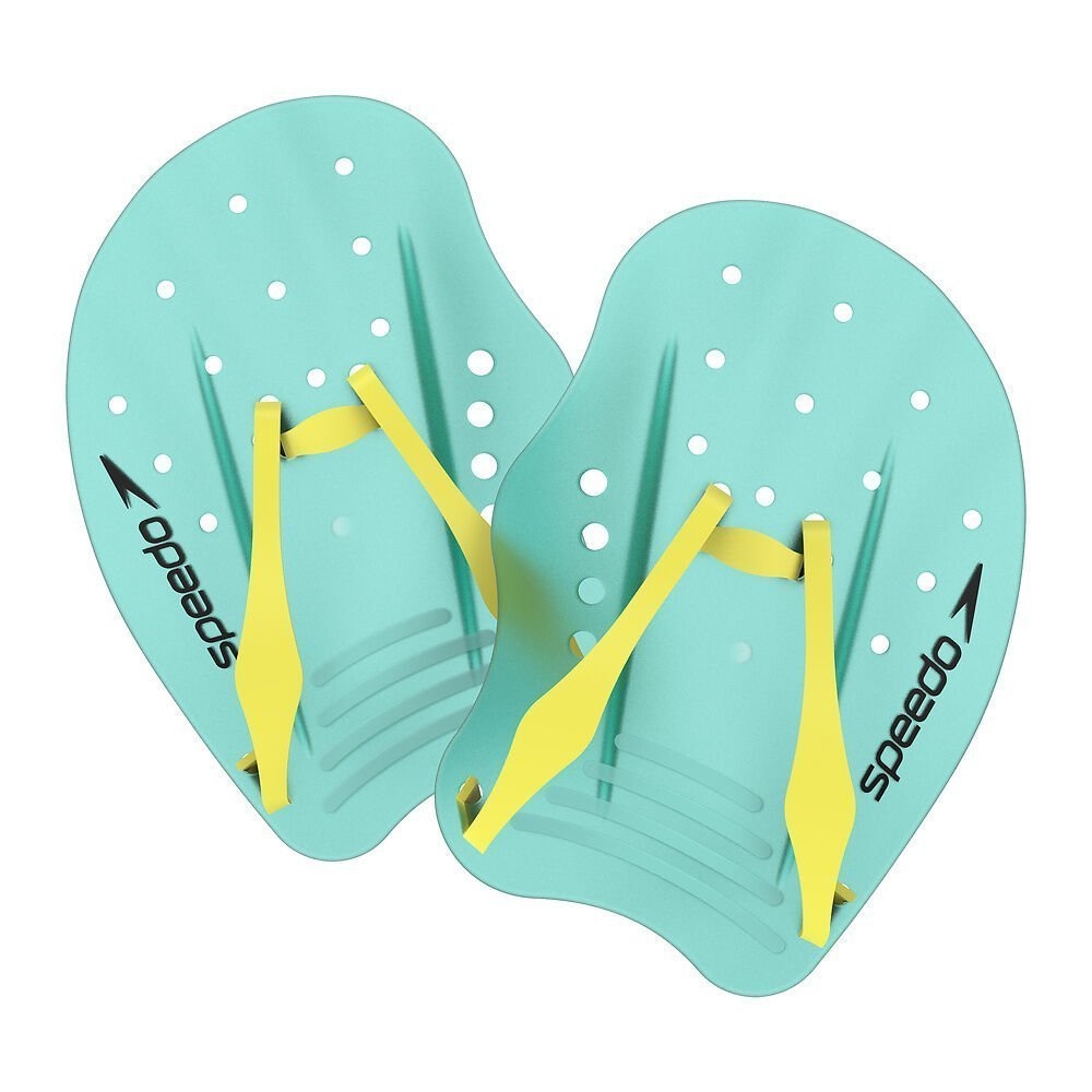 Speedo Tech Swimming Paddle Arctic Glass Green Large