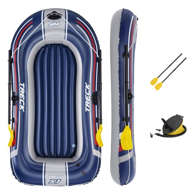 Hydro-Force Treck X1 2-Person Inflatable Boat with Oars and Pump