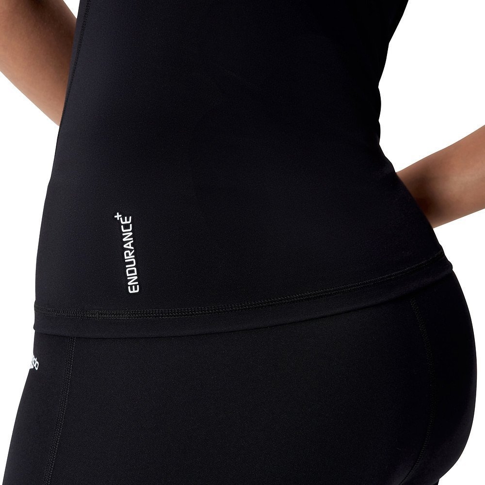 Speedo Classic Logo UPF40+ Womens Short Sleeve Rash Top