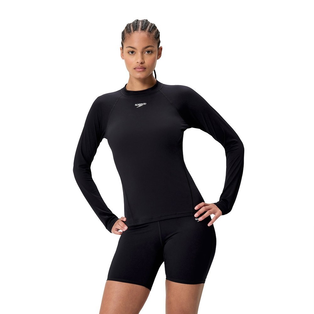 Speedo Classic UPF40+ Womens Logo Long Sleeve Rash Top
