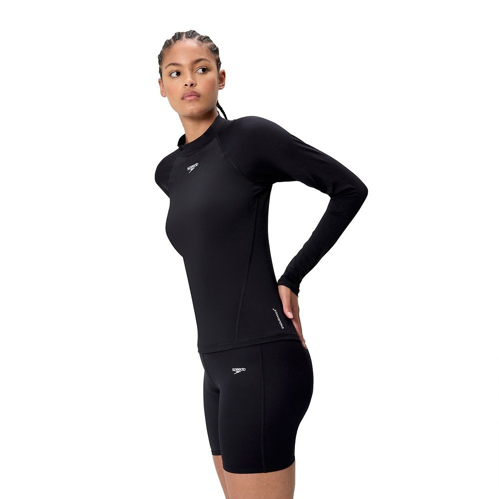 Speedo Classic UPF40+ Womens Logo Long Sleeve Rash Top