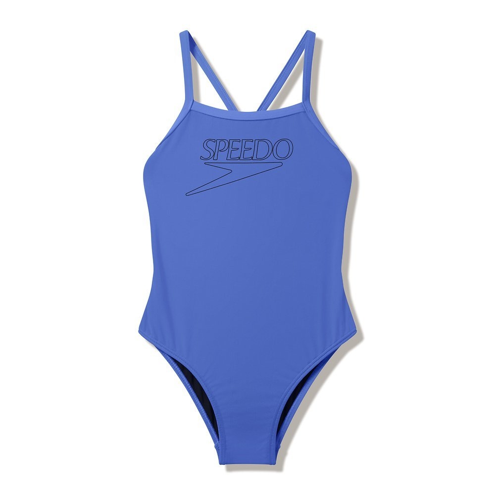 Speedo Endurance+ Logo Thinstrap Junior Girls One Piece Swimsuit