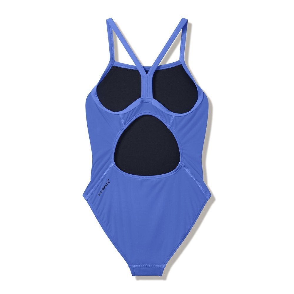 Speedo Endurance+ Logo Thinstrap Junior Girls One Piece Swimsuit