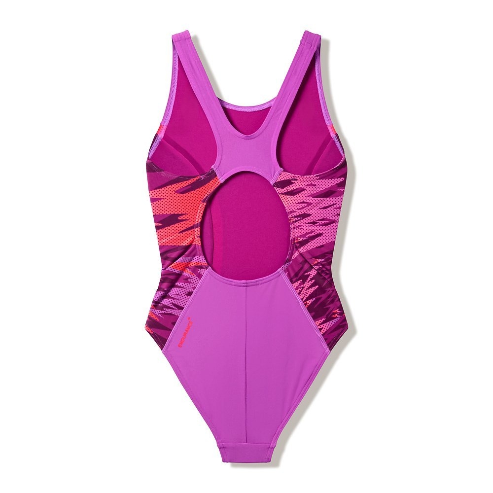 Speedo Hyperboom Splice Muscleback Junior Girls One Piece Swimsuit
