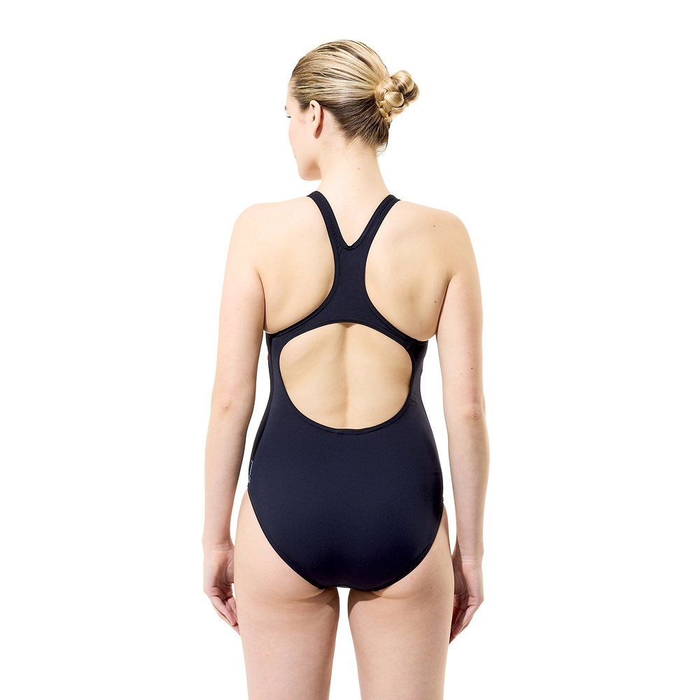 Speedo Engineered Print Medalist Womens One Piece Swimsuit