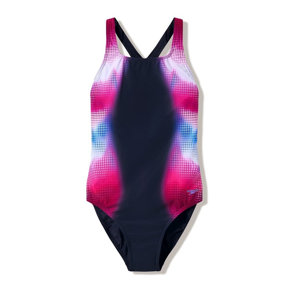 Speedo Engineered Print Medalist Womens One Piece Swimsuit