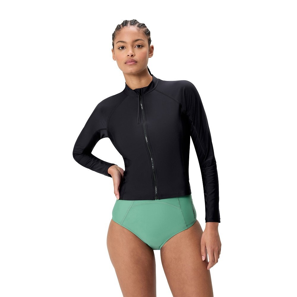 Speedo Zip UPF40+ Womens Long Sleeve Top