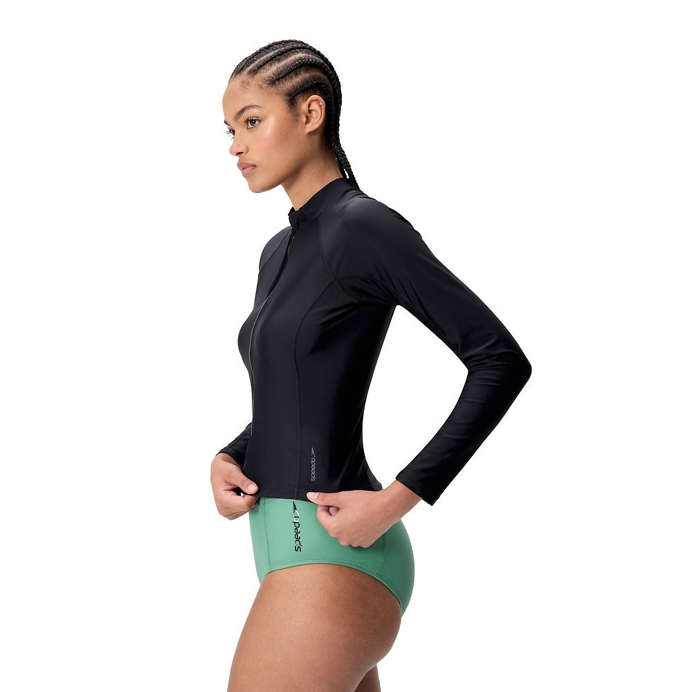 Speedo Zip UPF40+ Womens Long Sleeve Top