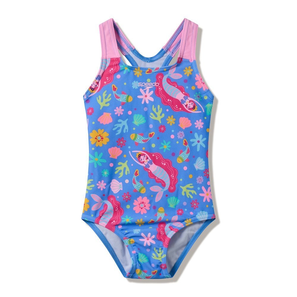 Speedo Print Toddler Girls One Piece Swimsuit