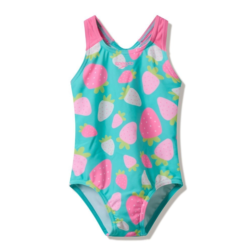 Speedo Print Toddler Girls One Piece Swimsuit