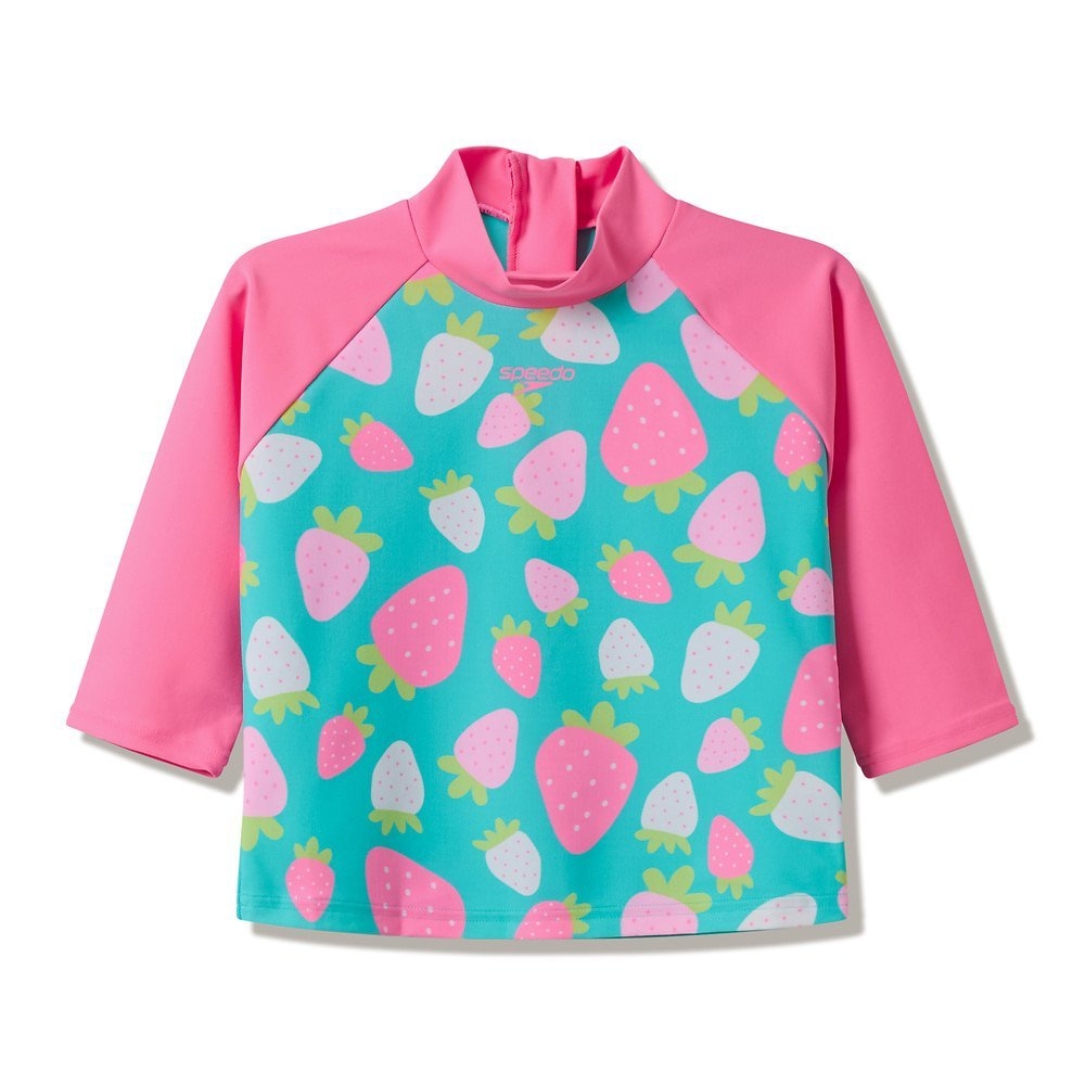 Speedo Print UPF40+ Toddler Girls Long Sleeve Rash Guard
