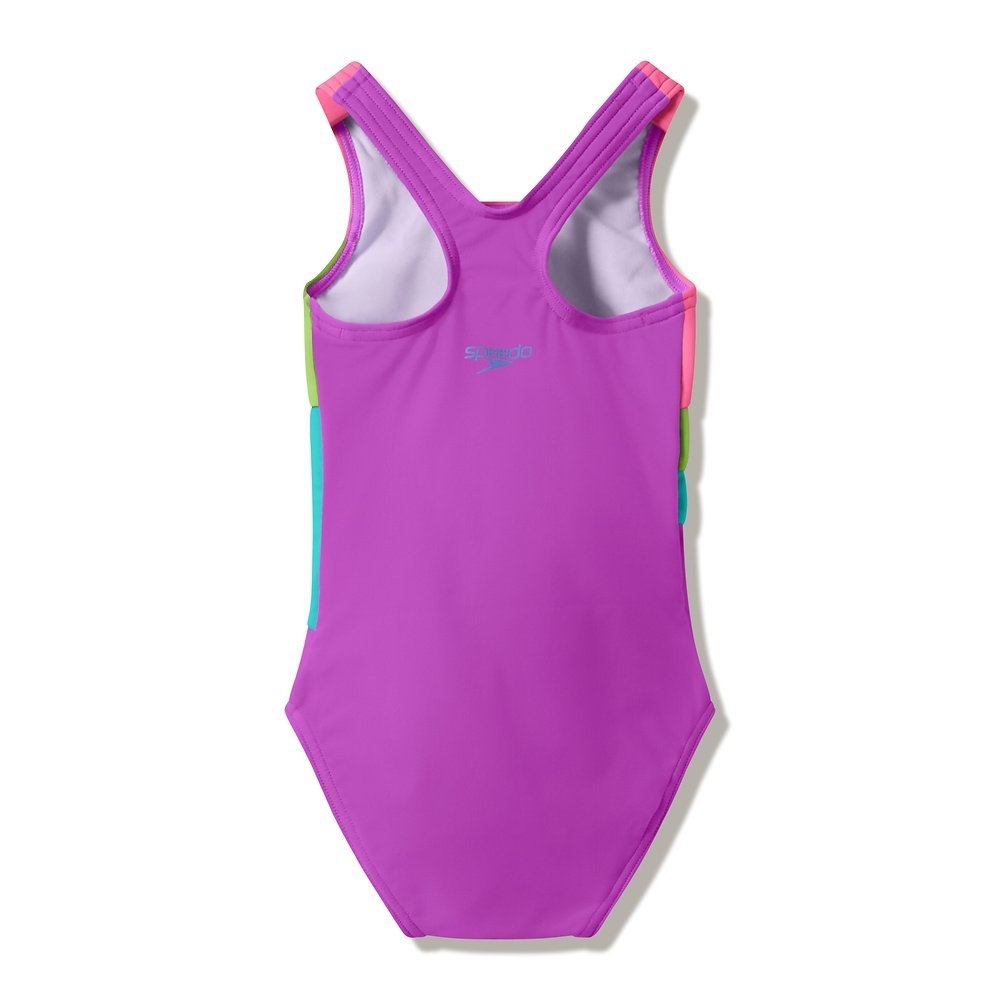 Speedo Radiating Splice Toddler Girls One Piece Swimsuit
