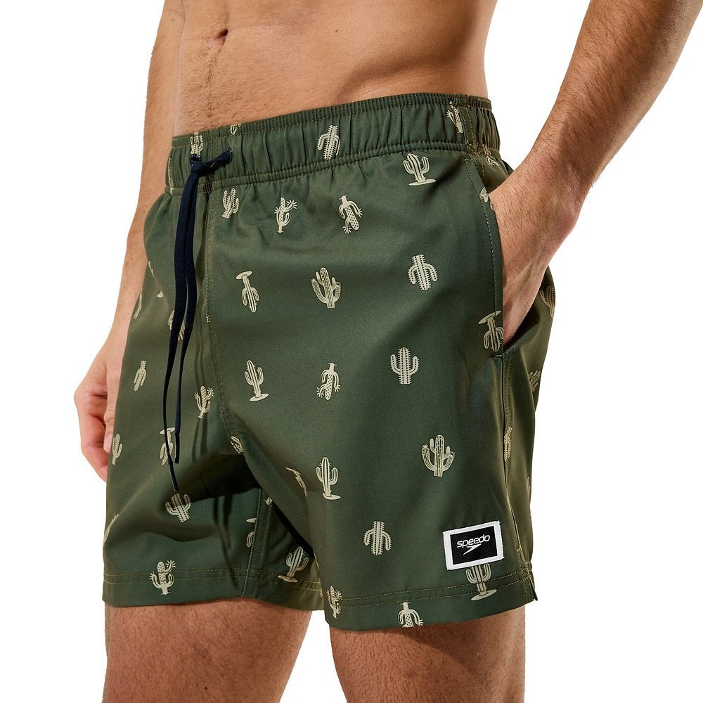 Speedo Redondo Edge Print Volley Mens Swim Shorts 16in
