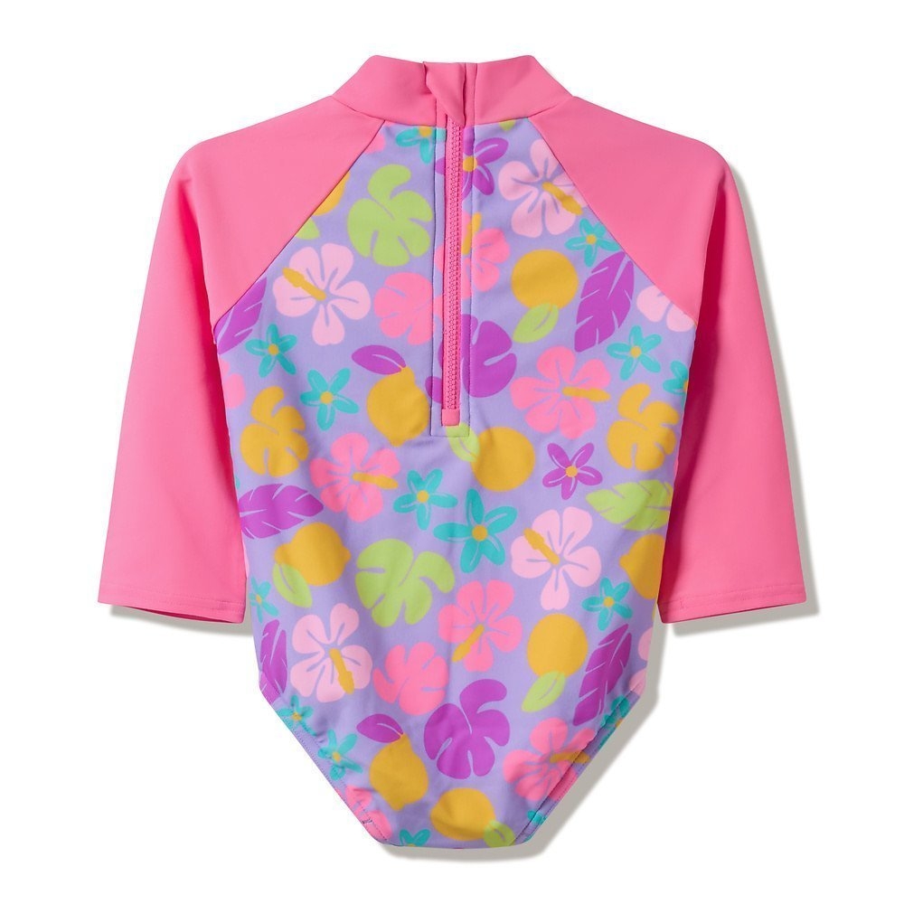 Speedo Toddler Girls Long Sleeve One Piece Swimsuit