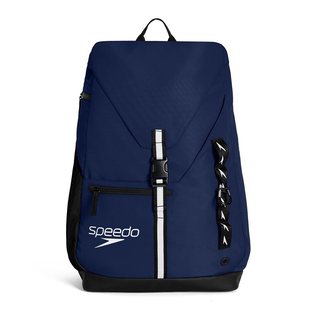 Speedo Vanquisher Backpack with Water Resistant Removable Kit Bag 35L Medieval Blue