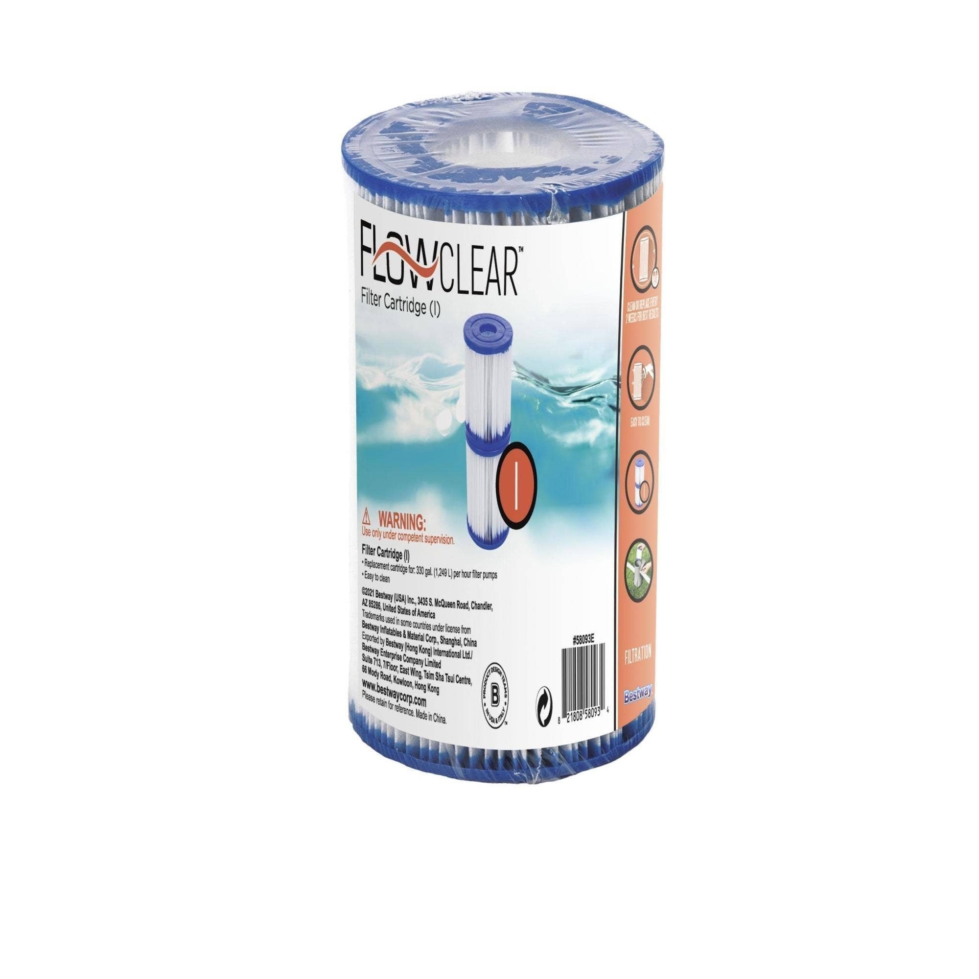 Bestway Flowclear Type I Filter Cartridge 2-pack