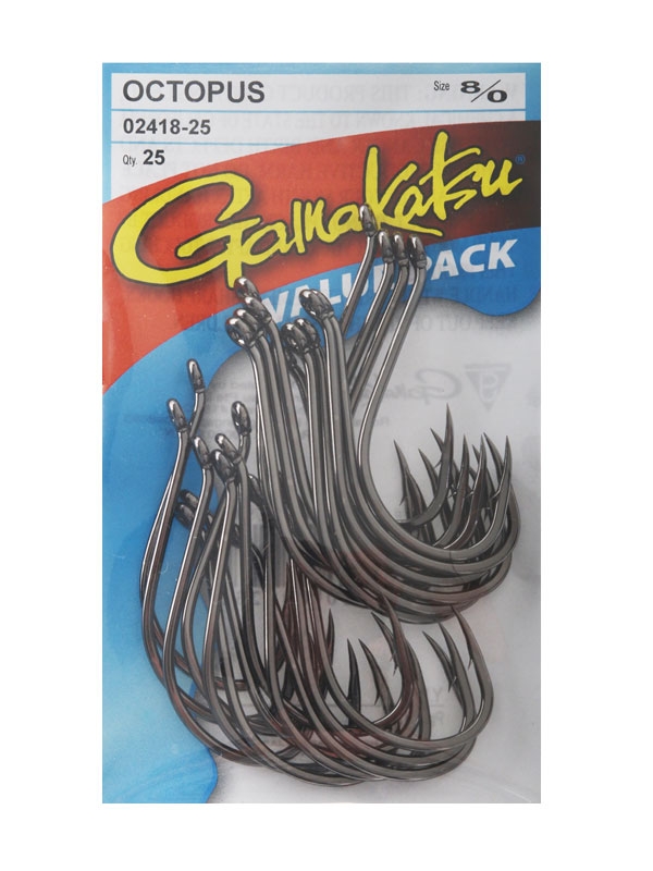 Gamakatsu Octopus Hooks 8/0 Qty 25
